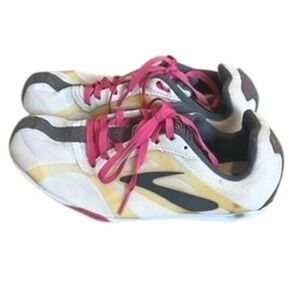 Brooks Womens Sprint PR LD Track Field Shoes Spikes White Yellow Pink 7